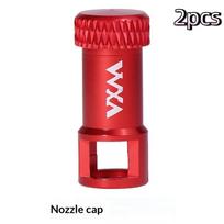 Bicycle Presta Valve Cap 2-In-1 Tool Aluminum Alloy Valve Core Remover For Road Mountain Bike Dustproof Cycling Parts violetinė