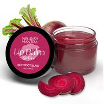 Nourish Mantra Raudonųjų burokėlių sprogimas lūpų balzamas SPF 12g su burokėlių ekstraktu, alyvuogių aliejumi, taukmedžio sviestu 12g black