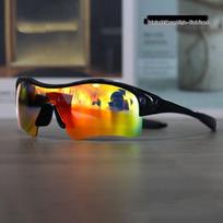 Kids' Polarized Photochromic Cycling Glasses for Day & Night - Wind & Sandproof for Boys & Girls Outdoor Sports & Running gray