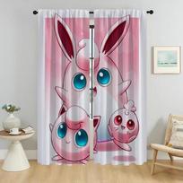 Užtemdymo užuolaida kambariui 2 paneliai P-pokemones Apsauga nuo uodų Užuolaidos Pertvara Namų interjero užuolaidos Tiulis miegamajam Svetainei W50xH70cmx2pcs-CL