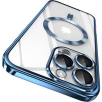 Prabangus stipriai magnetinis Magsafe dėklas, skirtas iPhone 16 15 14 13 12 11 Pro Max Plus, dengtas silikoninis, skaidrus, minkštas, plonas dangtelis For iPhone 13 Pro Max