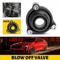 Black/Red Blow Off Adapter Valve Set For CT4 Cadillac Silverado Sierra 2.7 Turbo juoda