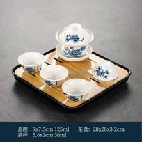 1 gaiwan 4 puodeliai 1 arbatinukas Keramikinis kungfu arbatos rinkinys buitinis vieno dangčio dubenėlis keturi puodeliai svetainės kungfu biuro priėmimo patalpa 6-parts
