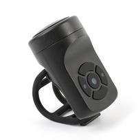 Bicycle  Horn Charging Super Loud Air Alarm Bell Mountain Bike Safety Electric Bell Black #1 gray