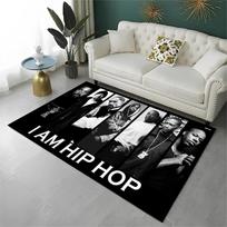 Raperis Eminem Tupac 2pac Hip Hop Rap Dievas Kilimas Kilimėlis Žaidimų Kambariui Miegamajam Svetainei Sofai Namų Dekoras, Vaikų Plotas Kilimas Neslystantis 40x60cm gray