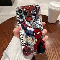 Žmogus-voras Marvel Skaidrus telefono dėklas iPhone 17 Pro Max 17E 11 12 13 14 15 16 Pro Max 15 Plus 17 Air 16E 7 XS Minkštas dėklas iPhone 16 Pro Max