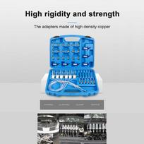 DieselFlow Meter Test Adaptor Set DieselFlow Meter Test Kit Common Rail Adaptor Oil Return Detection Tools blue