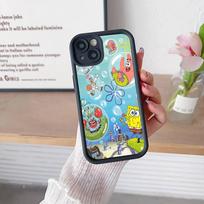Cartoon Cute S-SpongeBob Anime Phone Case For IPhone 17 16 15 14 13 12 11 Air Plus Pro Max Soft Back Cover iPhone 13