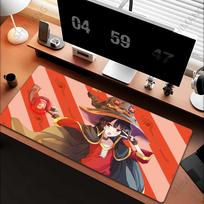 KonoSuba Megumin XXL mouse pad Anime Computer Mat xmm Gaming Accessories Kawaii mousepad Large Padmouse Keyboard Deskmat 900x400x3mm