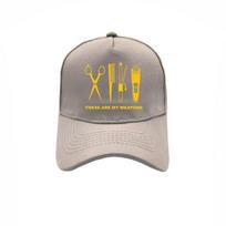 Barber Baseball Caps Cool Adjustable Summer Hairdresser Weapon Hat Unisex Women Caps MZ Adjustable gray