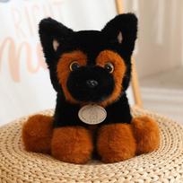 22CM Kawaii Cartoon Simulation Anime Husky Stuffed Little Milk Dog Animal Plush Toy Children's German Shepherd Dog Handmade Doll 22cm juoda