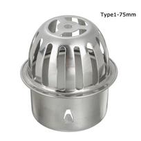 Apvalus Apsauginis nuo užsikimšimo Stogo Grindų Sifonas Drenažo Santechnikos Jungtis Lietaus Vamzdžio Dangtelis Balkono Drenažo Dangtelis Type1-75mm gray