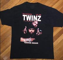 Big Punisher Fat Joe Twinz Terror Squad T-shirt XXL brown