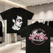 Harry Styles 2026 Double-sided Concert T-Shirt for Tour Soft Breathable High-Quality Trendy Y2K Style Unisex and WoUnisex New Summer 4XL gray