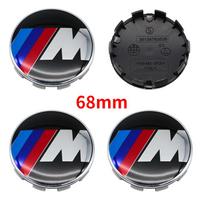 BMW 4Pcs 56mm 68mm Wheel Center Caps For BMW 50th Anniversary M Power Carbon Fiber Hubcap FDHG5 Emblem Badge E46 E90 F10 F30 G20 X5