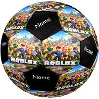 Custom Name Roblox Theme Size 5 Soccer Ball, Suitable for Both Indoor and Outdoor Matches, a Gift Suitable for Everyone. Size 5 gray