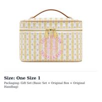 LOUIS VUITTON Nice Linen Cotton Blend Coated Canvas Makeup Bag Mini Women's Multicolor M28702 One Size 1 beige