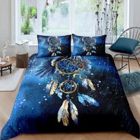Sapnų gaudyklės patalynės komplektas Elegantiškas bohemiškas antklodės užvalkalas Karalienės dydžio 240x220 Etniškas antklodės užvalkalas Viengulis Dvigulis Karališko dydžio Patalynės užtiesalas 135x200cm 2pcs gray