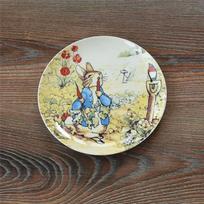 Rabbit Flat Pastry Cake, English Afternoon Tea Bone China, Small Snack Plate, Ceramic Plate white