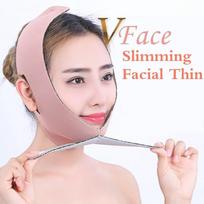 Face Lift Up Belt Thin Face Mask Slimming Facial Thin Massager / Double Chin Reducer/Face Shaper Ban rožinė