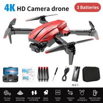 2025 Naujas CS-1 Nuotolinio Valdymo Dronas 6K HD Vienos/Dvigubos Kameros Optinio Srauto Padėties Nustatymas WiFi FPV Sraigtasparnis RC Keturratis Asmenukės RC Dronas single camera 3 battery raudona