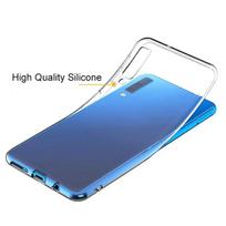 Crystal Clear Silicone Case Samsung Galaxy A7 A9 A8 A6 Plus 2018 Silicone Soft Case Back Cover For Samsung A6+ A8+ 2018 A750 A9S A9 2018 blue