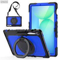 For Samsung Tab S7 S8 Ultra S9 FE+ Plus 12.4  S10+ Lite SM-X400 X620 X820 X920 Shockproof Tablet Case Handle Stand Rugged Funda S10 FE Plus (13.1) black