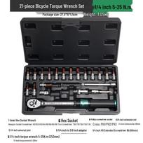 Xiao Fei 1/4  High-Precision Adjustable Torque Wrench Set for Bicycles & Motorcycles black
