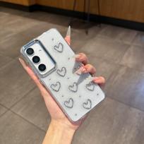 ins Epoxy Love Samsung S11ULTRA Mobile Phone Case S11 Soft Case 11PLUSS11PLUS Female Samsung s25ultra gray
