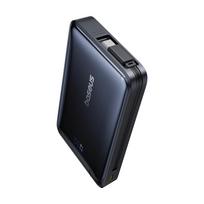10000mAh Magnetic Power Bank with Stand and Built-in USB-C Qi2 MagSafe 30W Cable - Black