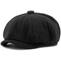 Ht4322 Berets Vintage Octagonal  Cap Patchwork Artist Painter Wool Beret Hat Autumn Winter Caps For Men Women Beret Caps 55-59cm Elastic juoda