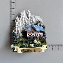 Šveicarijos šaldytuvo magnetukai Bernas Ciurichas Cermatas Liucerna Šveicariška pieno karvė Jungfraujoch Slidinėjimas Gegužinė laikrodis Namų dekoras Kolekcija