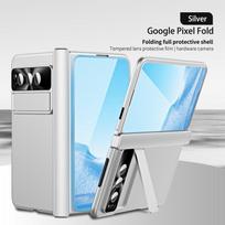 Pixel Fold Case Full Coverage Shockproof PC Cover With Hinge Protection Built-in Stand Google Google Pixel Fold white