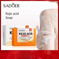 Sadoer 100G Kojic Acid Facial Soap Face Wash Foam Facial Cleanser Moisturizing Hydrating Oil Control Body Bathing Handmade Soap gray