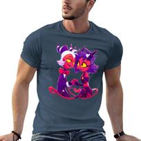 Helluva Boss Millie and Moxxie TShirt PerforUnisexce Workout Short Sleeve Tee M