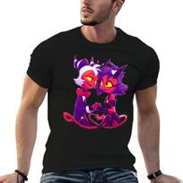 Helluva Boss Millie and Moxxie TShirt PerforUnisexce Workout Short Sleeve Tee 4XL black