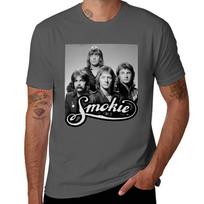 Smokie Band TShirt Durable Work Wear TShirt L black