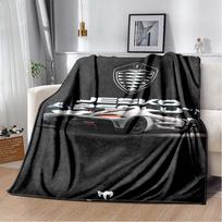 2026 New K-Koenigsegg Logo 3D Soft Cozy Warm Thick Large Flannel Washable Throw Blanket Sofa Bed Travel Indoor Home Decor Gift 130x150cm