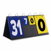 Tabletop Flip Scoreboard Foldable Portable Score for Referees, blue