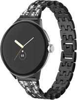 Metalinė apyrankė Google Pixel Watch 4 (3 x 41mm) / Laikrodis 2 (1 x 1 mm), Krištolinė juosta juoda