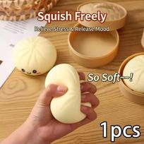 Stress Toy Giant Dumpling Squishy Anxiety Relief Fidget Simulation Food Steamed Bun Soft Squeeze