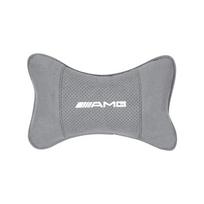 Suede Galvos Atramos Automobilio Kvėpuojanti Atminties Putų Kaklo Pagalvė Mercedes Benz AMG GLC W203 W206 W220 W205 W211 W212 W201 W210 W108 CLA pilka spalva
