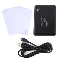 Card Reader 13.56 MHz USB Smart NonContact Proximity Sensor for Win XP Win CE Win 7 Win 10 LIUNX Vista Android black