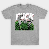 2025 New Men's T-shirt Women's Dr Doom T-shirt Cotton Summer High-end Short Sleeved T-shirt Casual Fashion Street T-shirt 4XL gray