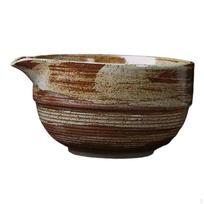 Dubuo Rankų darbo Keramika Ceremonija Japonijos Arbatos Puodelis Matcha Mišiniui Draugams Pradedantiesiems green brown gray