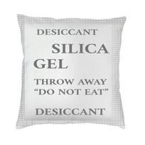Blue Silica Gel Package Square Pillow Cover Home Decorative Cushions Throw Pillow For Sofa Double-Sided Printing Peach skin 18*18(CM)-1Pcs white