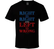 Dešinė yra teisinga, o kairė – neteisinga Konservatyvi politinė dovana T-shirt S blue