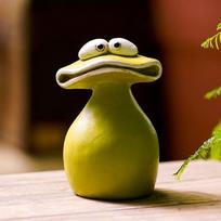 Kūrybiškas didžiakojis varlės dervos ornamentas namų sodo dekoras Big Mouth Frog-Medium