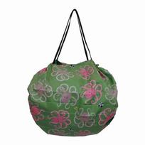 [Shupatto] Itoya Compact Bag M (Green, Pink) 30cm x 26cm x 26cm