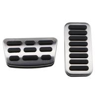 For Kia Stonic Niro 2017 2019 2020 2021 Stainless Steel AT Accelerator Brake Pedal Cover Anti Skid Foot Pad Styling Accessories gray